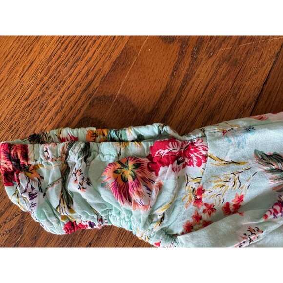 Abel the Label Dress M Floral Maxi Smocked Waist Square Neckline Anthropologie - Picture 8 of 11